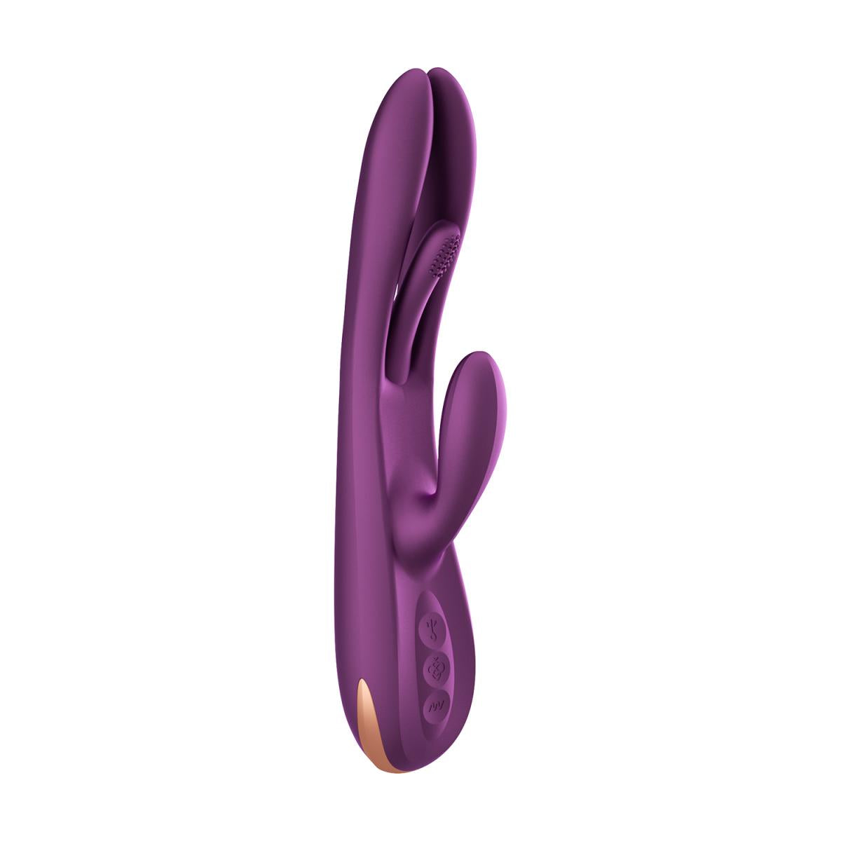 HoneyPlayBox - Terri App-gestuurde Kinky Finger Tapping Rabbit Vibrator Paars