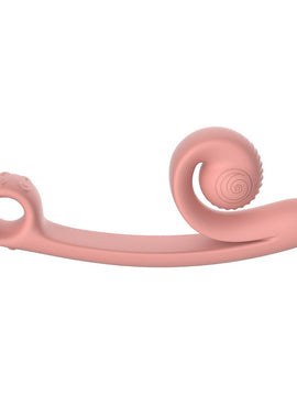 Snail Vibe Curve Duo Vibrator - Peachy Pink